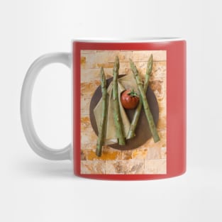 Asparagus and tomato Mug